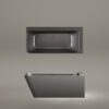 Must nurgavann PAA QUADRO CORNER A 160×75 cm, vasakpoolne, Graphite, matt 4 Kulma-amme PAA QUADRO CORNER A 160x75 cm, vasen, Graphite – 4