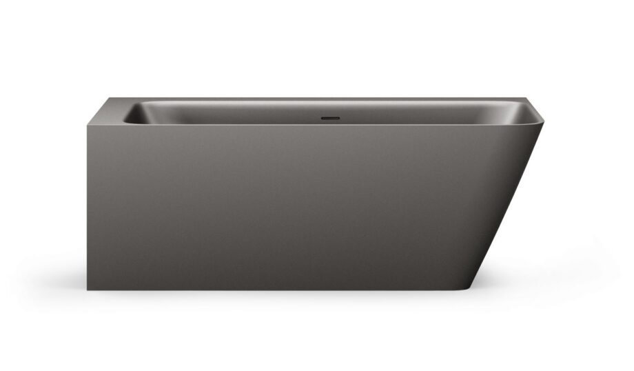 Must nurgavann PAA QUADRO CORNER D 160×75 cm, parempoolne, Graphite, matt Kulma-amme PAA QUADRO CORNER D 160x75 cm, oikea, Graphite