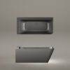 Must nurgavann PAA QUADRO CORNER D 160×75 cm, parempoolne, Graphite, matt 4 Kulma-amme PAA QUADRO CORNER D 160x75 cm, oikea, Graphite – 4