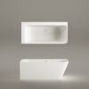 Nurgavann PAA QUADRO CORNER D 160×75 cm, parempoolne, matt Silkstone 7 Kulma-amme PAA QUADRO CORNER D 160x75 cm, oikea, Silkstone – 7