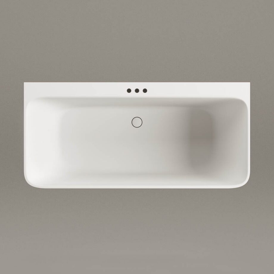 Seinaäärne kivivann PAA QUADRO WALL 160,5×76 cm, matt Silkstone 6 Seinäkylpyamme PAA QUADRO WALL 160,5x76 cm, Silkstone – 6