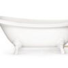 Jalgadega kivivann PAA VICTORIA 170×83 cm, matt Silkstone Tassuamme PAA VICTORIA 170x83 cm, Silkstone