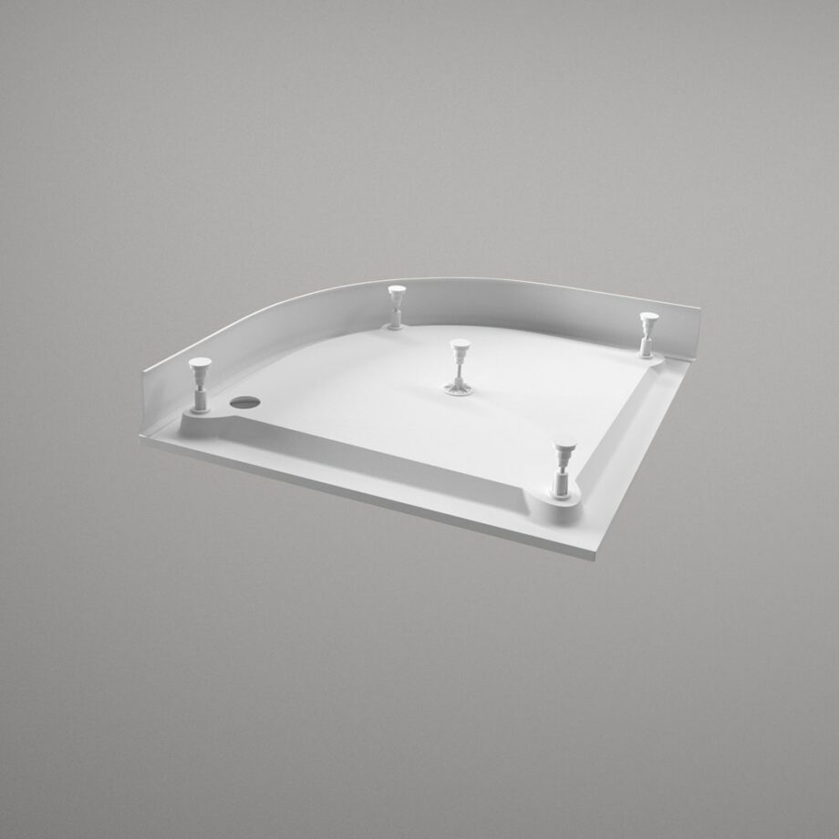 Ümar dušialus PAA CLASSIC NEW RO 90 R550, 90×90 cm, kivimass 2 Kaareva suihkuallas PAA CLASSIC NEW RO 90 R550, 90x90 cm – 2