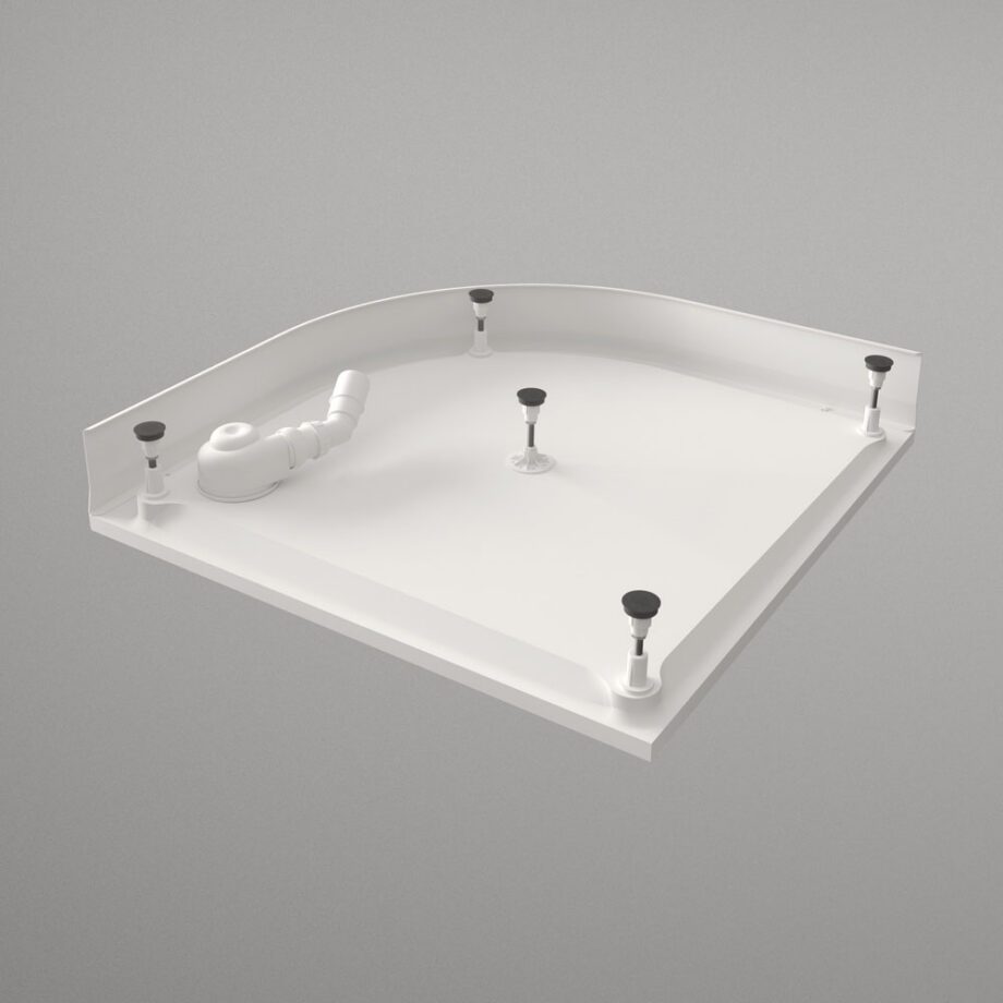Kaareva suihkuallas PAA CLASSIC RO 90 R500, 90x90 cm – 3