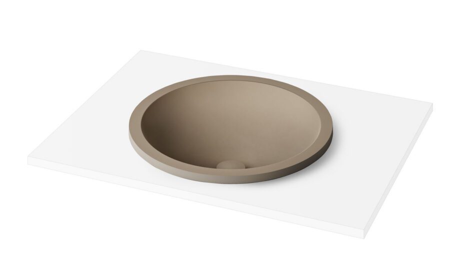 Uputatav valamu PAA ROUND IN Ø44 cm, Silkstone 5 Upotettava pesuallas PAA ROUND IN Ø44 cm, Silkstone – 5
