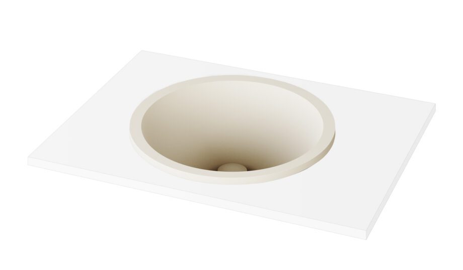 Uputatav valamu PAA ROUND IN Ø44 cm, Silkstone 6 Upotettava pesuallas PAA ROUND IN Ø44 cm, Silkstone – 6