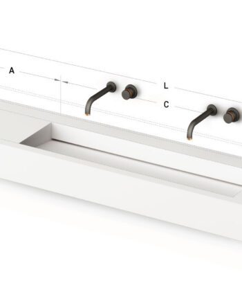 Pitkä mittatilausallas PAA FLOW 45, Silkstone