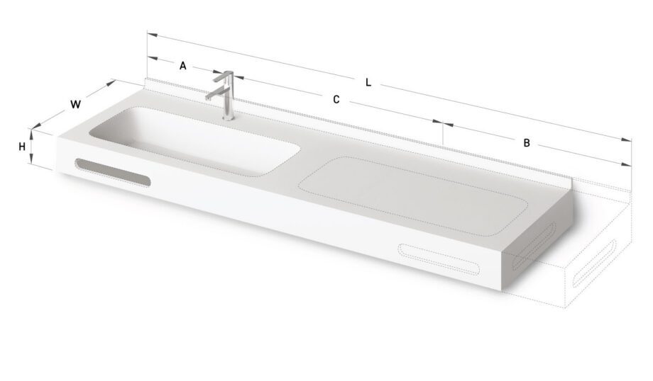 Mittatilaus tasoallas PAA QUADRO MTM, Silkstone