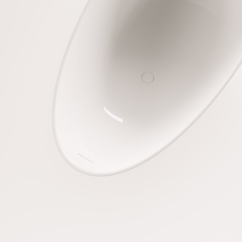 Eraldiseisev kivivann PAA BELLA OVO 170×80 cm, läikiv kivimass 2 Vapaasti seisova kylpyamme PAA BELLA OVO 170x80 cm, Graphite – 2