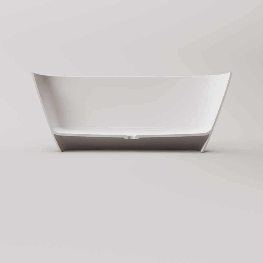 Eraldiseisev kivivann PAA DUNA 150×65 cm, läikiv kivimass 6 Vapaasti seisova kylpyamme PAA DUNA 150x65 cm, Graphite – 4