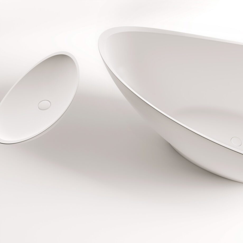 Eraldiseisev kivivann PAA FELICE 194,5×83 cm, matt Silkstone 9 Vapaasti seisova kylpyamme PAA FELICE 195x83 cm, Graphite – 6