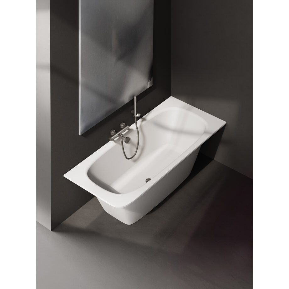 Upotettava kylpyamme PAA SMART 150 A 150x75 cm, valukivi – 4
