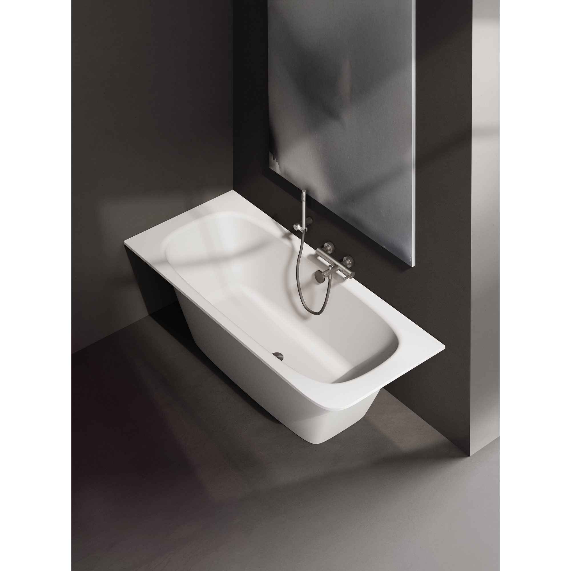 Upotettava kylpyamme PAA SMART 150 D 150x75 cm, valukivi – 3