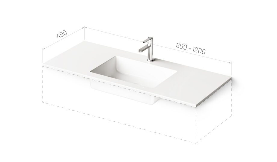 Kalusteallas PAA LOTO mittatilaus 60–120 cm, valukivi
