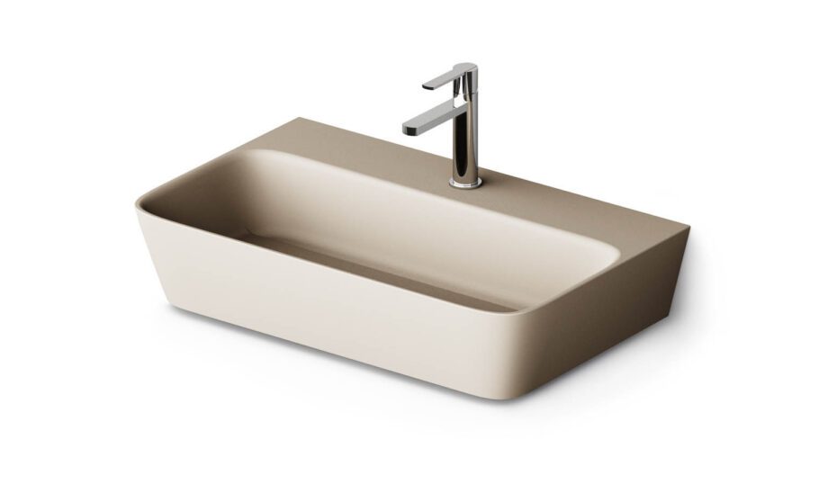 Seinäpesuallas PAA QUADRO 70x43 cm, Silkstone – 5