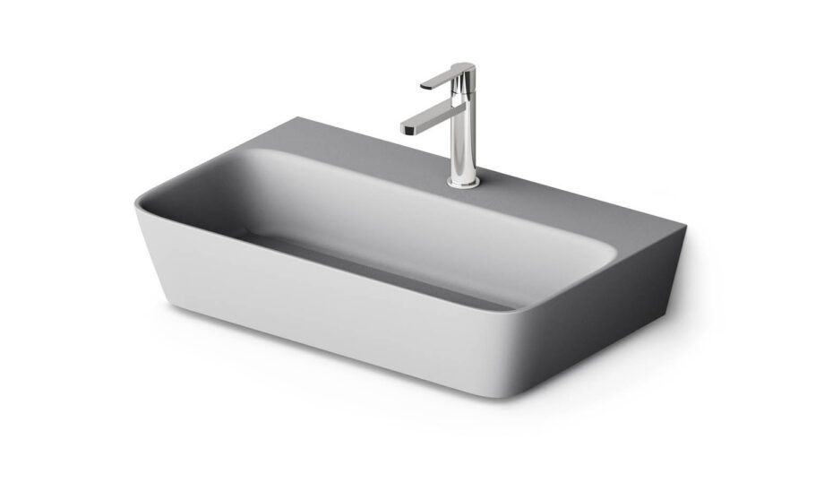 Seinäpesuallas PAA QUADRO 70x43 cm, Silkstone – 4