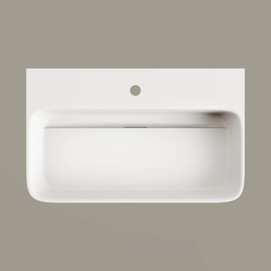 Seinäpesuallas PAA QUADRO 70x43 cm, Silkstone – 2