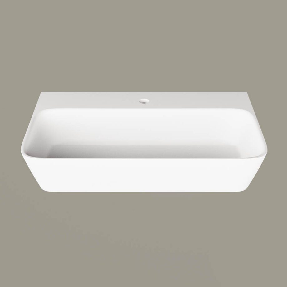 Seinäpesuallas PAA QUADRO 70x43 cm, Silkstone – 3