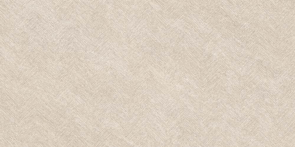 Kivikuvioinen koristelaatta ABK Cliff Chevron Sand, 60x120 cm, 8,5 mm, kalanruotokuvioinen 3D-pinta, matta