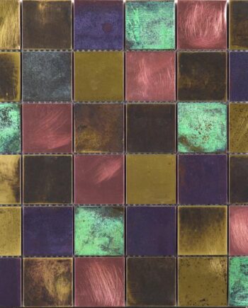 Metallimosaiikki Dune Bronzo, 29,8x29,8 cm, 8 mm