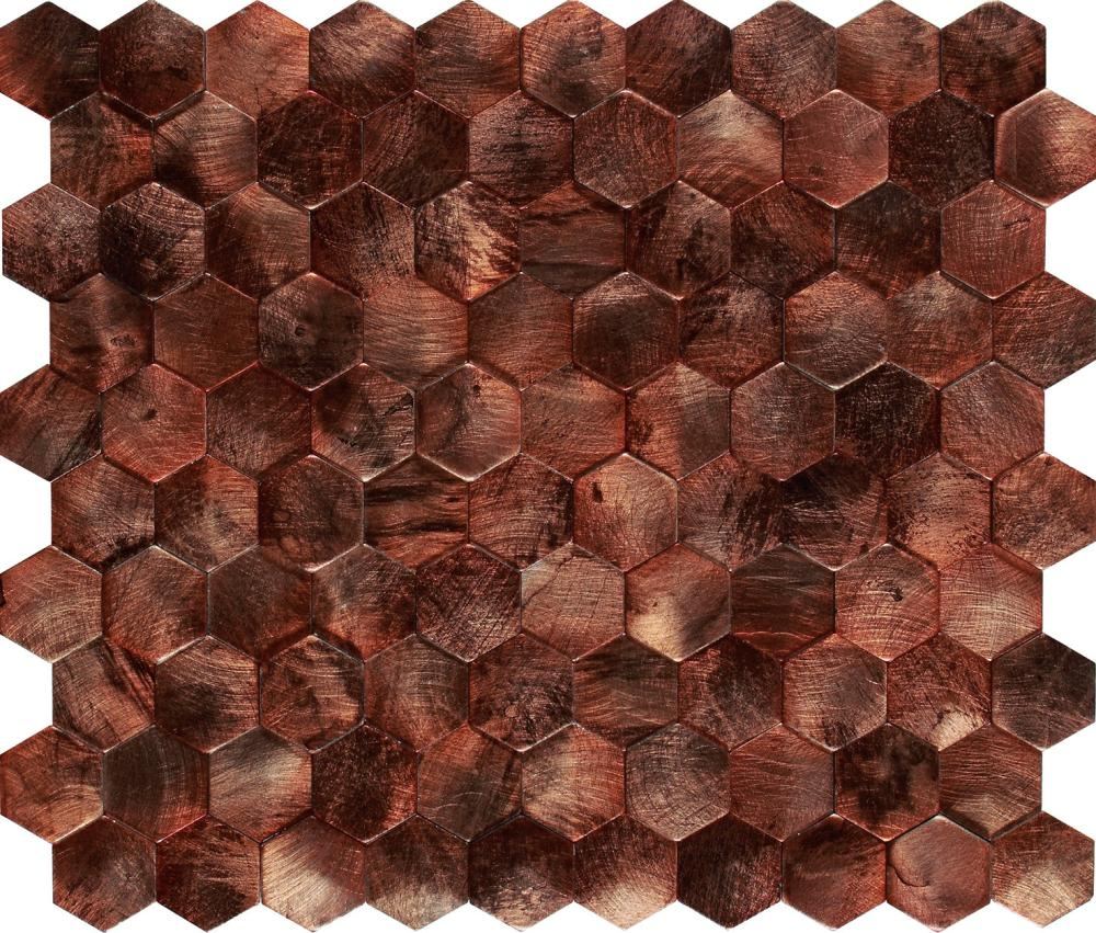 Metallimosaiikki Dune Corten, 26x30,2 cm, 6 mm