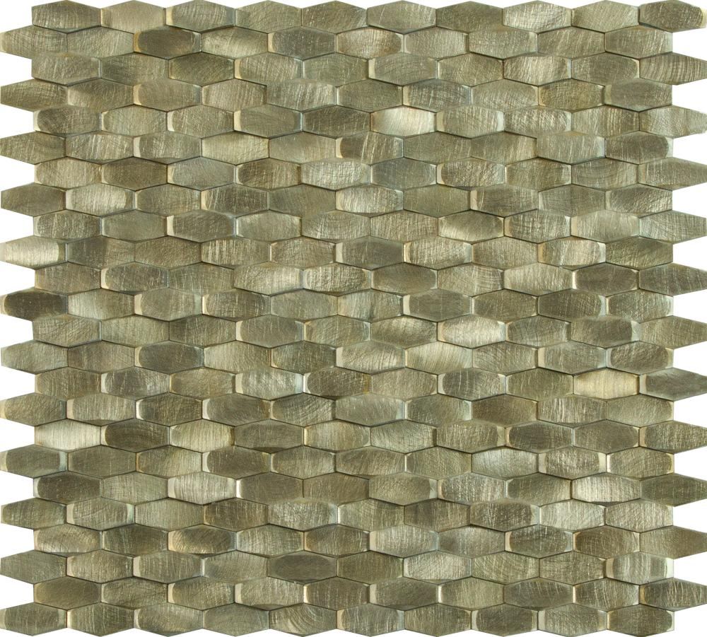Metallimosaiikki Dune Halley Gold, 28,4x30 cm, 5 mm