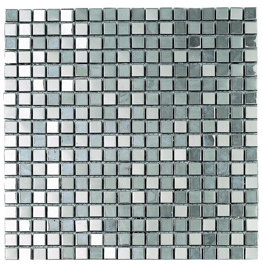 Metallimosaiikki Dune Metalic Silver, 30,1x30,1 cm, 8 mm
