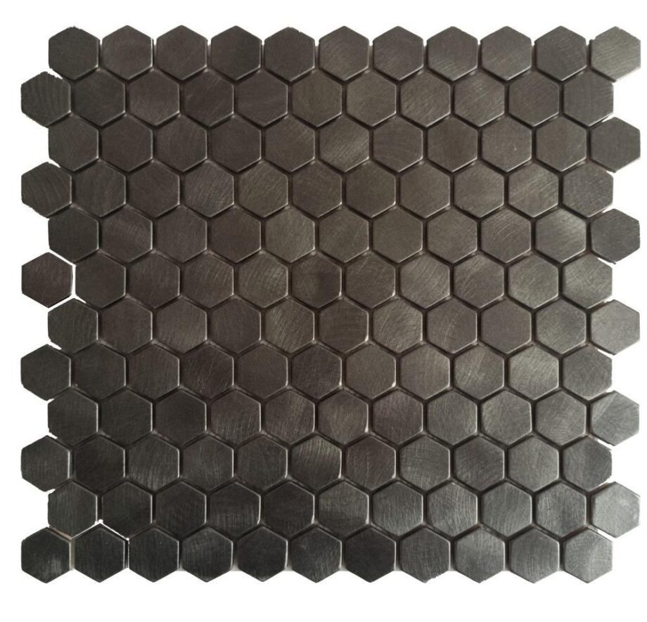 Metallimosaiikki Dune Reflections Gunmetal, 29x30,5 cm, 8 mm