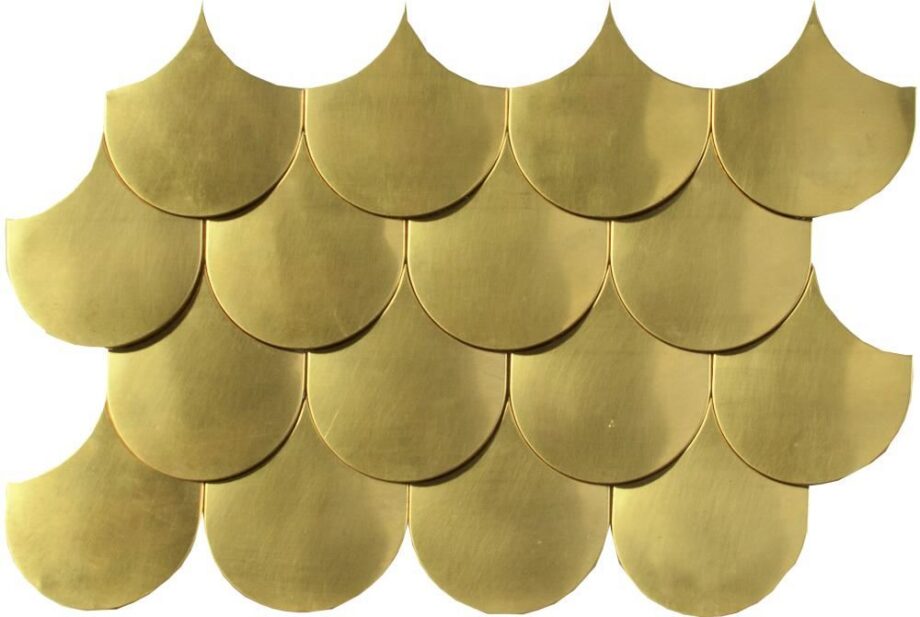 Metallimosaiikki Dune Sirena Gold, 30x20 cm, 5 mm