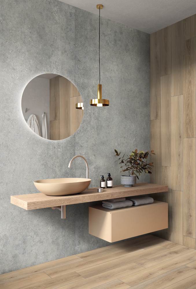 Puukuvioinen terassilaatta ABK Eco Chic Naturale, 30x180 cm, 20 mm, ulkokäyttöön, liukuesto R11