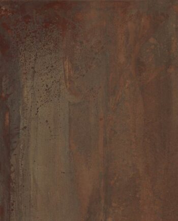 Metallikuvioinen lattialaatta ABK Interno 9 Wide Rust, 80x80 cm, 8,5 mm, matta, liukuesto R10