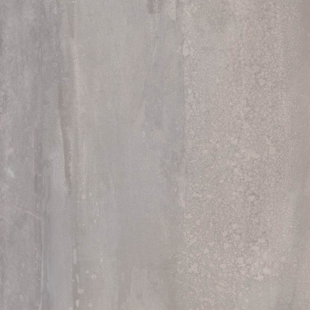 Metallikuvioinen lattialaatta ABK Interno 9 Wide Silver, 80x80 cm, 8,5 mm, matta, liukuesto R10