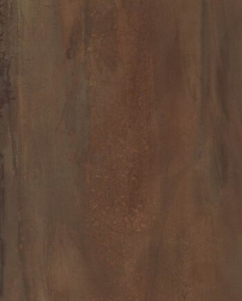 Metallikuvioinen lattialaatta ABK Interno 9 Wide Rust, 120x120 cm, 8,5 mm, matta, liukuesto R10
