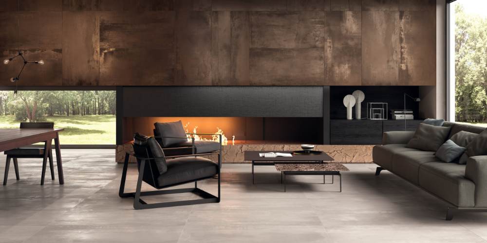 Metallikuvioinen keraaminen laatta ABK Interno 9 Dune, 30x60 cm, 8,5 mm, matta, liukuesto R10