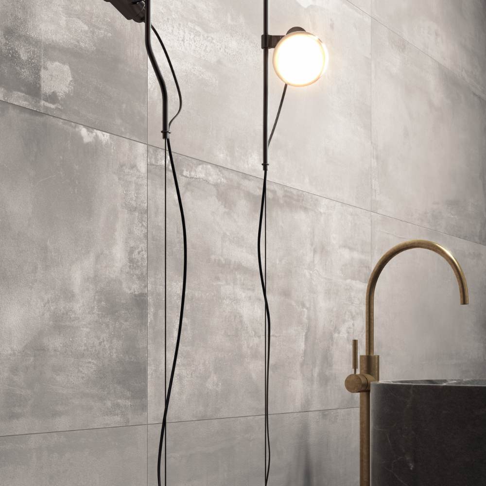 Metallikuvioinen keraaminen laatta ABK Interno 9 Pearl, 60x60 cm, 8,5 mm, matta, liukuesto R10