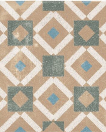 Kuviollinen lattialaatta ABK Play Labyrinth Mix Multicolor, 20x20 cm, 8,5 mm, matta (nat.)