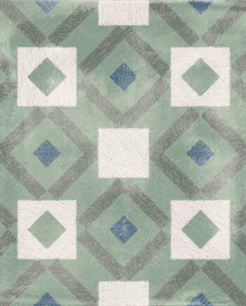 Kuviollinen lattialaatta ABK Play Labyrinth Sage, 20x20 cm, 8,5 mm, matta (nat.)
