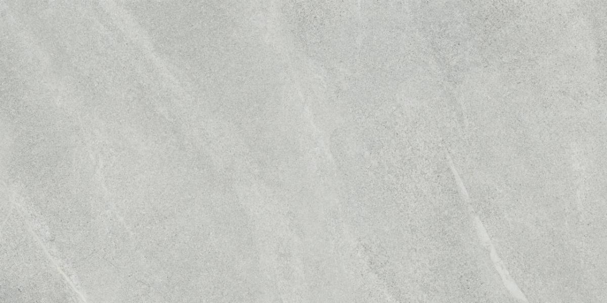 Kivikuvioinen keraaminen lattialaatta ABK Poetry Stone Piase Ash, 60x120 cm, 8,5 mm, strukturoitu, liukuesto R11