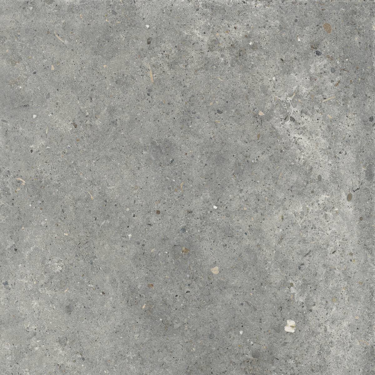 Kivikuvioinen keraaminen lattialaatta ABK Poetry Stone Pirenei Grey, 60x60 cm, 8,5 mm, matta, liukuesto R10