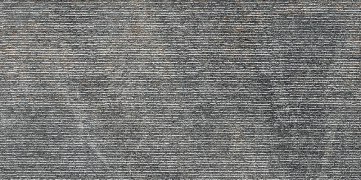 Kivikuvioinen koristelaatta ABK Poetry Stone Carving Smoke, 60x120 cm, 8,5 mm, matta