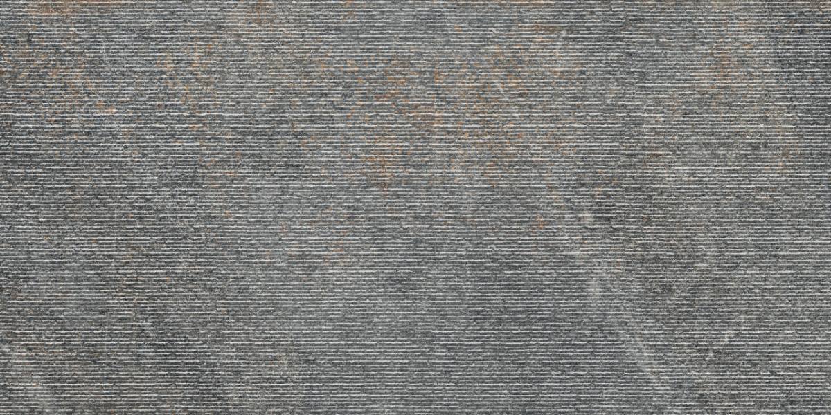 Kivikuvioinen koristelaatta ABK Poetry Stone Carving Smoke, 60x120 cm, 8,5 mm, matta