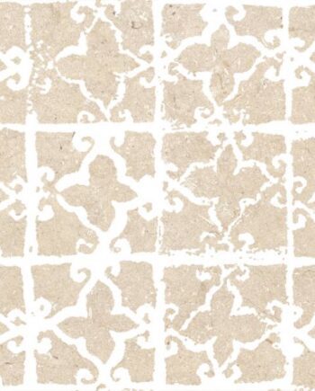 Kivikuvioinen koristelaatta ABK Poetry Stone Stamp Beige, 60x120 cm, 8,5 mm, matta