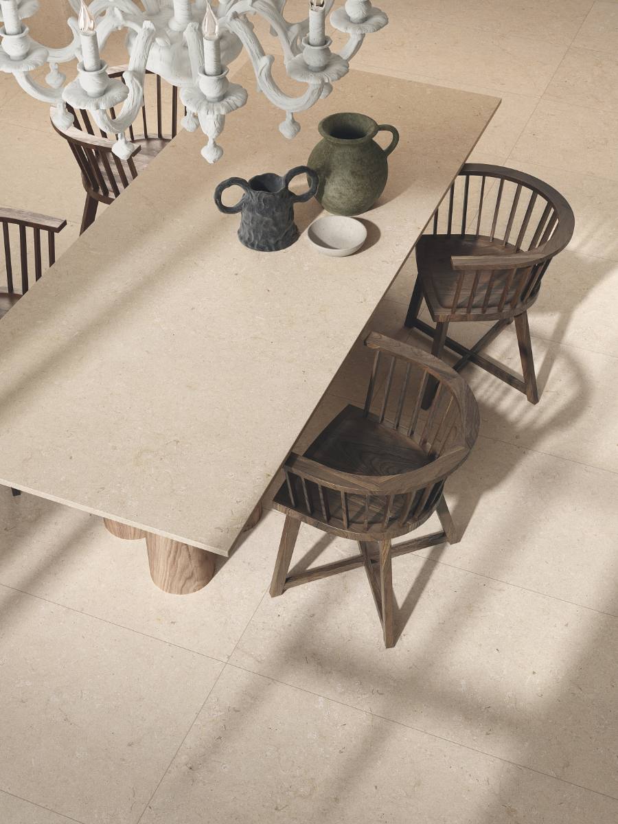 Kivikuvioinen terassilaatta ABK Poetry Stone Trani Beige, 60x120 cm, 20 mm, ulkokäyttöön, liukuesto R11