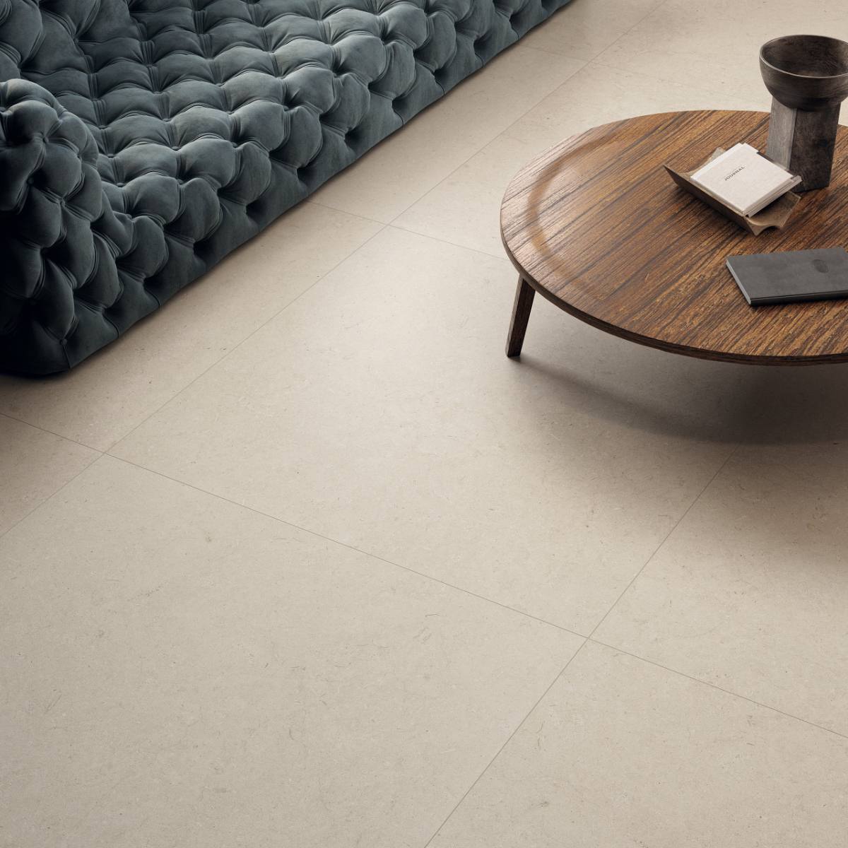 Kivikuvioinen terassilaatta ABK Poetry Stone Trani Ivory, 60x90 cm, 20 mm, ulkokäyttöön, liukuesto R11