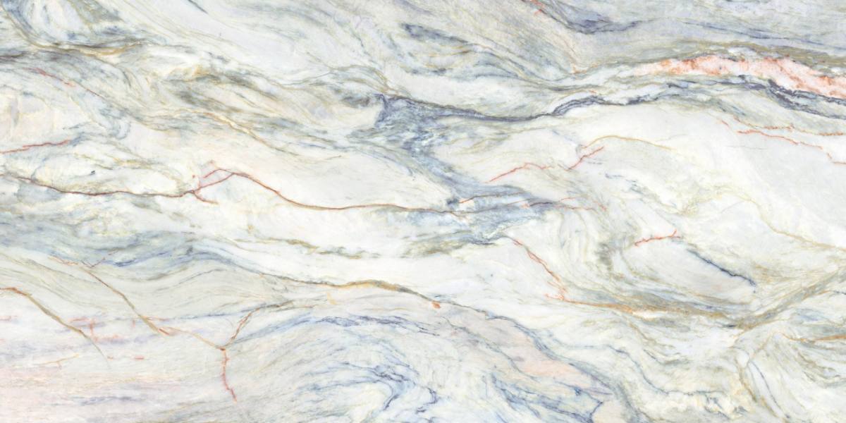 Marmorijäljitelmä laatta ABK Sensi Nuance Quarzite Fusion, 60x120 cm, 8,5 mm, kiiltävä strukturoitu 3D (lux 3D)