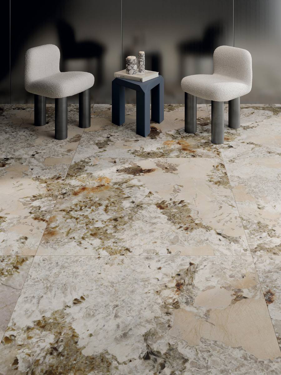 Marmorijäljitelmä laatta ABK Sensi Nuance Patagonia Wow, 60x120 cm, 8,5 mm, kiiltävä strukturoitu 3D (lux 3D)