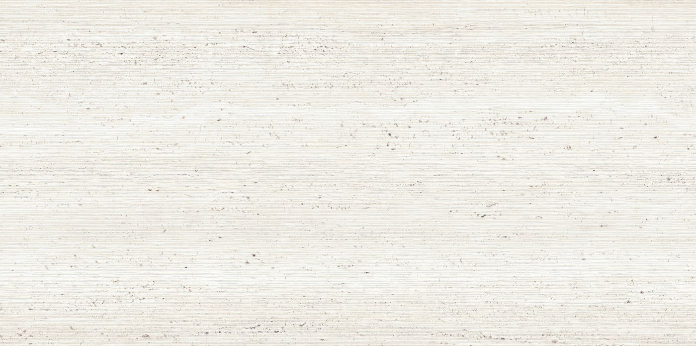 Kivikuvioinen koristelaatta ABK Sensi Roma Wave White, 60x120 cm, 8,5 mm, matta