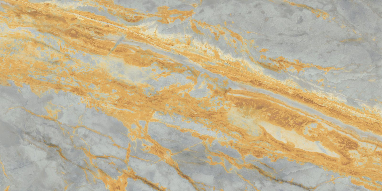 Marmorikuvioiset laatat ABK Sensi Signoria Grigio Siena, 60x120 cm, 8,5 mm, kiiltävä (lux)