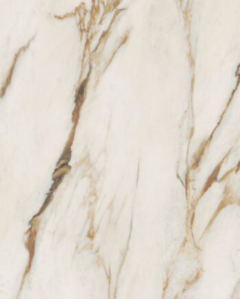 Marmorikuvioinen suurlaatta ABK Sensi Signoria Calacatta Vena Oro, 120x280 cm, 6 mm, satiini (soft)
