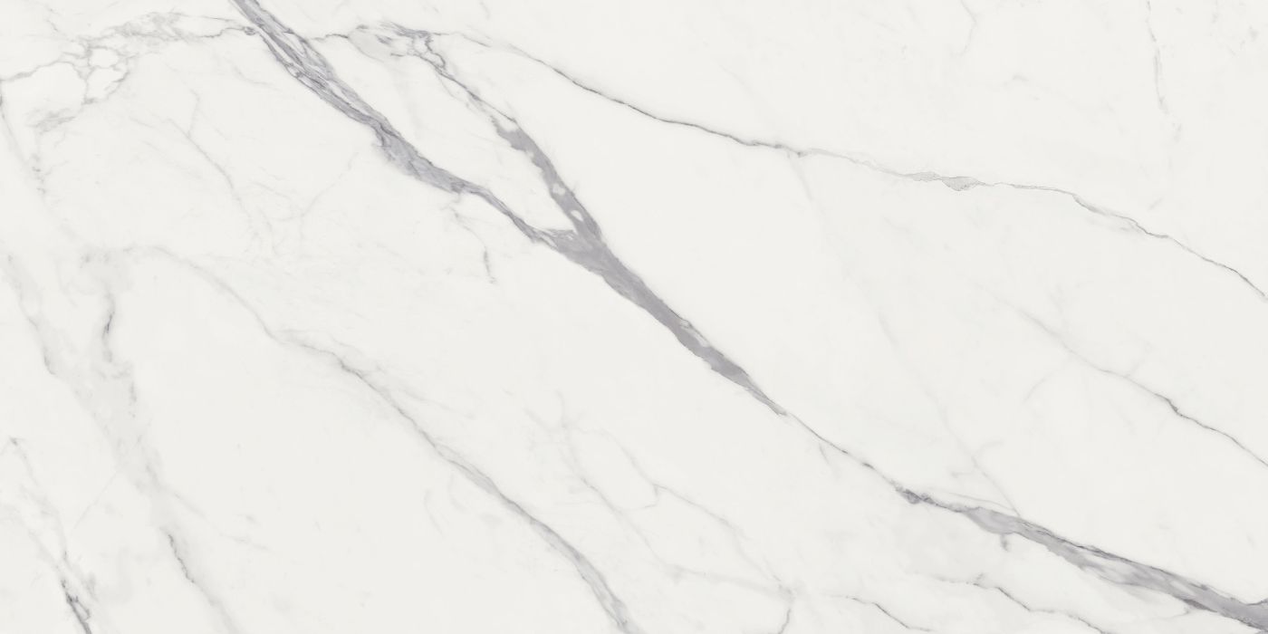 Marmorikuvioiset laatat ABK Sensi Signoria Statuario Light bookmatch A, 60x120 cm, 8,5 mm, strukturoitu 3D (antique)